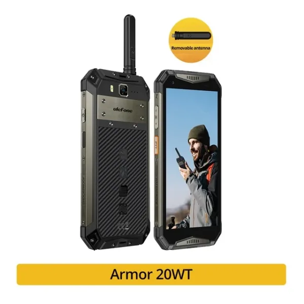 Ulefone Armor 20WT Rugged Waterproof Smartphone DMR Walkie-Talkie 10850mAh Mobile Phones 20GB+256GB Android Phone